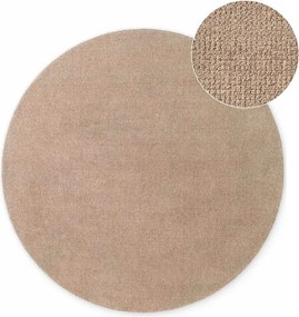 Beżowy wełniany okrągły dywan tkany ręcznie ø 200 cm Greenwich – Ted Baker