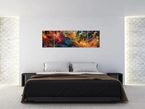 Obraz - Abstrakcja kolorów II. (170x50 cm)