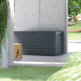 Skrzynia ogrodowa Woodebox 280 l antracytowa PROSPERPLAST