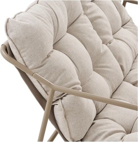 Beżowy tapicerowany zestaw mebli ogrodowych dla 4 osób Nilo – House Nordic