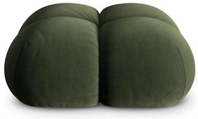 Zielony aksamitny podnóżek Loretto – Cosmopolitan Design