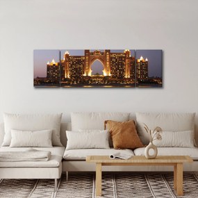 Obraz budowy w Dubaju (170x50 cm)