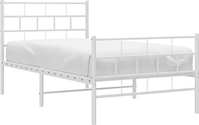 Łóżko białe metalowe 100x200 W2-W08