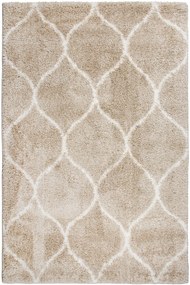 Dywan Shaggy Lenor Beżowy 050x090 Prostokąt