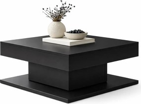 Designerski Stolik Czarny Kawowy 140 Cm C4-N16