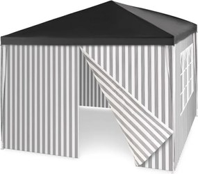 Namiot ogrodowy + 4 ściany boczne - 3 x 3 m, antracyt