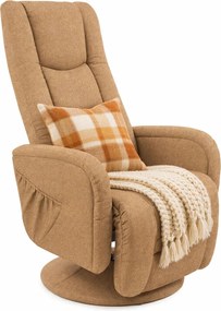 Beżowy Obrotowy Fotel Rozkładany T5-M45