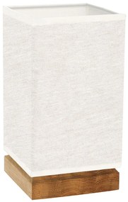 Spot-Light DO70774174 - Lampa stołowa FIRE 1xE27/25W/230V dąb/beżowa