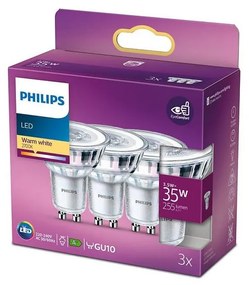 SET 3x LED Żarówka Philips GU10/3,5W/230V 2700K