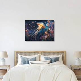 Obraz na szkle - Magiczna meduza (70x50 cm)