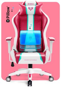 Fotel gamingowy Diablo X-One 2.0 Normal Size, Candy Rose