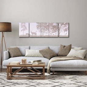 Obraz - Lasek, jednokolorowy (170x50 cm)