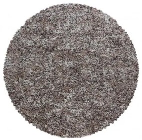 Dywan shaggy Enjoy beżowy multikolor 80 cm x 80 cm koło