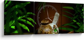 Obraz rzeczy spa (z zegarem) (90x30 cm)