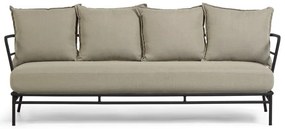 Beżowa sofa ogrodowa z metalową konstrukcją Kave Home Mareluz