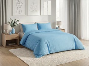 PrzytulneMieszkanie.pl PrzytulneMieszkanie.pl Bawełniana pościel CALMORA jasnoniebieska Rozmiar pościeli: 2 szt 70 x 90 cm | 160 x 220 cm