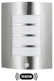 Lampa zewnętrzna MEMPHIS z czujnikiem, stal nierdzewna IP44