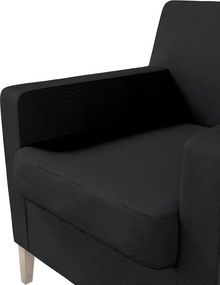 Pokrowiec na fotel Karlstad kolor czarny tkanina strukturalna