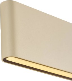 Nowoczesny kinkiet zewnętrzny beżowy 17,5 cm z LED IP65 - Batt