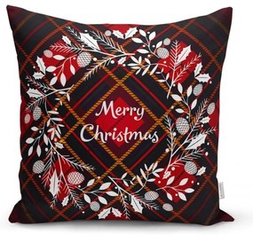 Zestaw 4 świątecznych poszewek na poduszki i bieżnika Minimalist Cushion Covers Tartan Christmas
