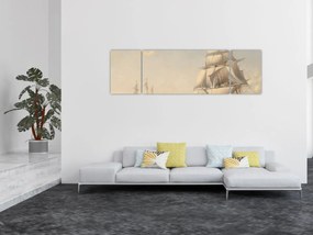 Obraz - Fitz Henry Lane, The United States Frigate President Engaging the British Squadron, reprodukcje (170x50 cm)