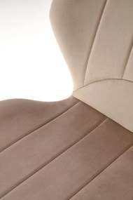 Krzesło tapicerowane K538 VELVET beżowe HALMAR