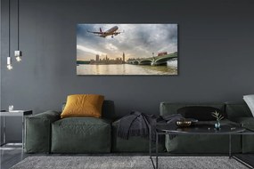 Zdjęcie na płótnie Samolot w Białych Chmurach