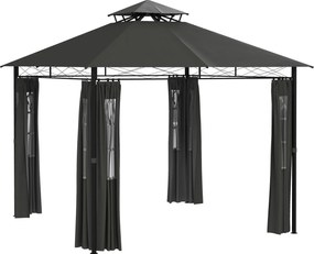 Outsunny Pawilon Namiot ogrodowy, 2,95 x 2,95 x 2, 85 m, Dunkelgrau