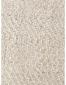 Kremowy dywan z mieszanki wełny tkany ręcznie 160x230 cm Majoli – Elle Decoration