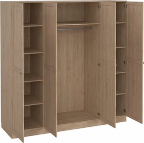 Czterodrzwiowa szafa prowansalska Billund jackson hickory