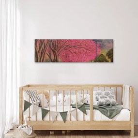 Obraz kwitnących drzew (170x50 cm)