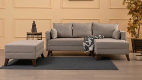 Narożna sofa rozkładana Bella Corner Right 2 Cream