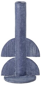 Niebieski świecznik Bloomingville Bess I, wys. 22 cm