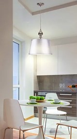 Srebrna lampa wisząca nad stół - B0-D10