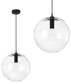 Lampa sufitowa wisząca szklana Lassi 30 cm APP308-1CP Czarna