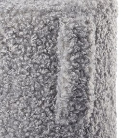 Szary puf z materiału bouclé Teddy – Blomus