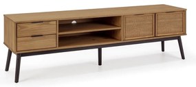 Szafka pod TV z litego drewna sosnowego 180x52 cm Natasha – Marckeric