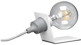 ONLI - Lampa stołowa WIRE 1xE27/15W/230V 9 cm szary/biały
