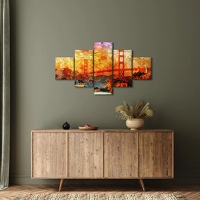 Obraz - Golden Gate, San Francisco, Kalifornia (125x70 cm)