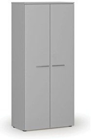 Szafa ubraniowa z wysuwem PRIMO GRAY, 800 x 420 x 1781 mm, szary
