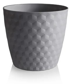 Ruby matt Doniczka z recyklingu 36 cm,  kamienny szary, 36 cm