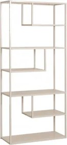 Biblioteka 85x190 Cm Ze Stali Thura Kremowa Tapioca - Sklum