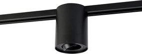 Nowoczesny reflektor szynowy jednofazowy czarny - Rondoo Up