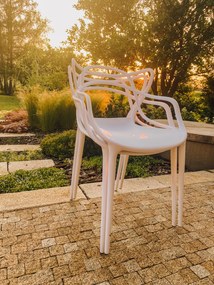 Zielone krzesło plastikowe KATO