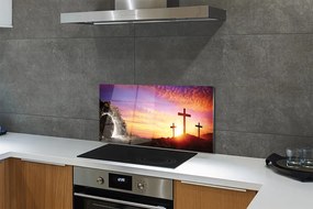 Szkło Ozdobne do Kuchni Grota z Widokiem na Krzyże