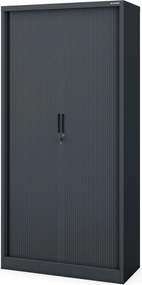 Szafa biurowa na akta z roletą Damian 90x45x185 cm antracyt