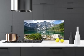 Panel Szklany Szczyty Gór nad Lustrem Wody