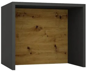 Wyspa kuchenna grafit + dąb artisan - Cristal 3X