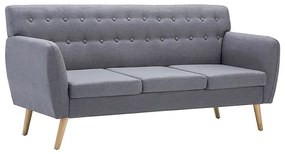 3-osobowa szara sofa pikowana - Elia