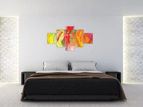 Obraz abstrakcji - malarstwo (125x70 cm)